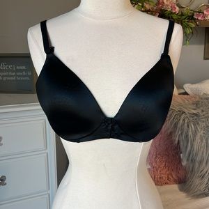 SPANX 32 DD Black Bra Under Wire Lightly Padded